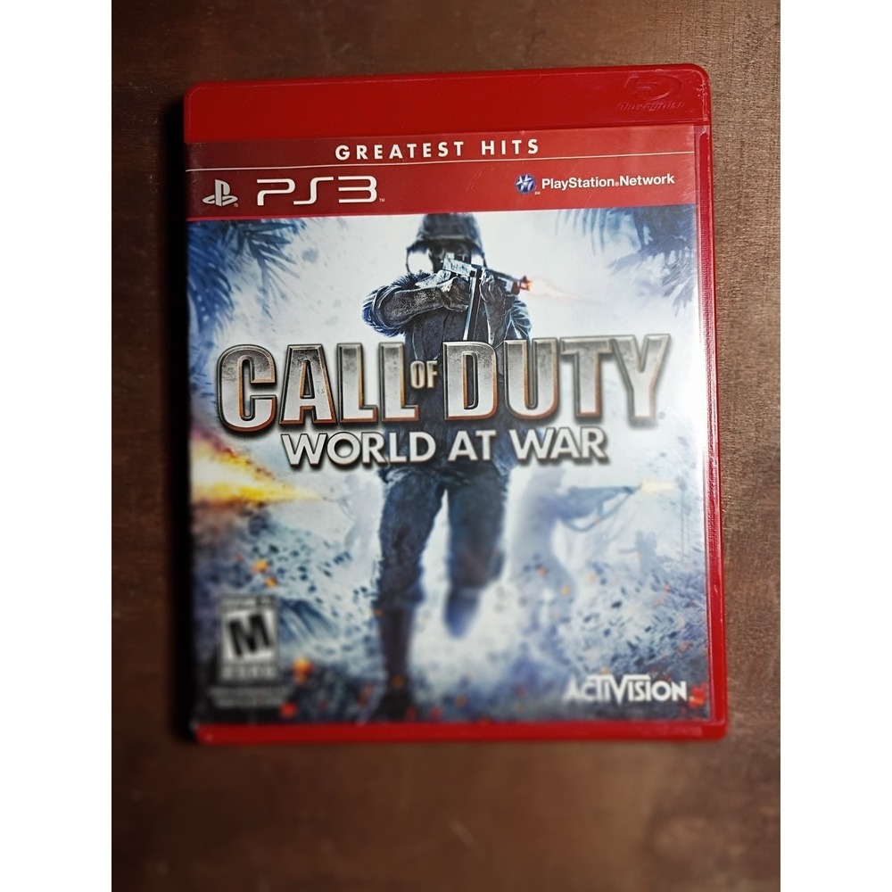Call of Duty World at War PS3 Sony PlayStation 3 Greatest Hits Red Case CIB